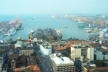 Image showing View on Colombo harbor