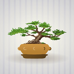 Image showing Bonsai Tree Illustration Art