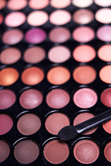 Image showing eyeshadow palette professional set