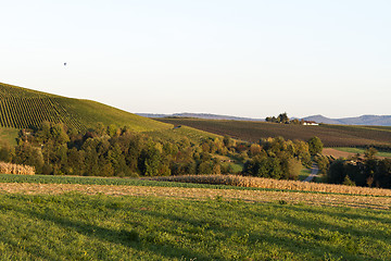 Image showing the sun is going down over germany