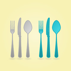 Image showing Vector Cutlery Concept
