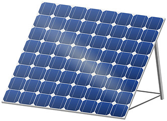 Image showing Solar panel in 3D