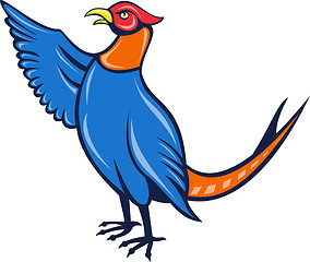 Image showing cartoon pheasant bird 