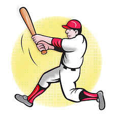 Image showing no captionbaseball player batting cartoon 