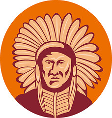 Image showing native american indian chief