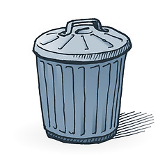 Image showing American Trash Can