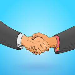 Image showing Handshake Illustration