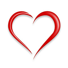 Image showing Red Love Heart Illustration