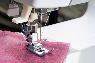 Image showing Sewing machine close up