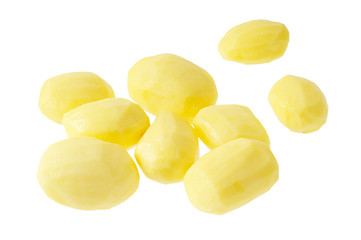 Image showing Fresh peeled potatoes