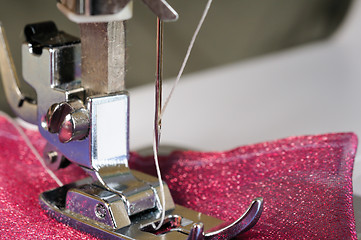 Image showing Sewing machine close up