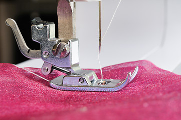 Image showing Sewing machine close up