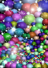 Image showing colorful holiday lights background