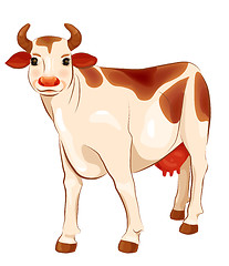 Image showing happy  ginger cow 