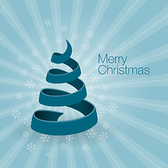 Image showing Blue Christmas Tree