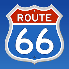 Image showing Route 66 Road Sign