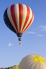 Image showing American Flag Hot Air Balloon