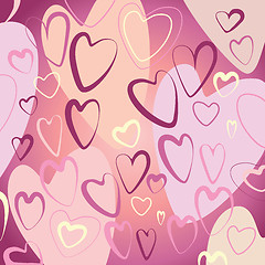 Image showing Pink hearts