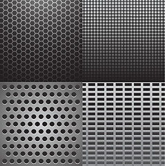 Image showing Grey metal textures