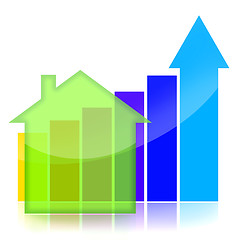 Image showing Real estate business graph