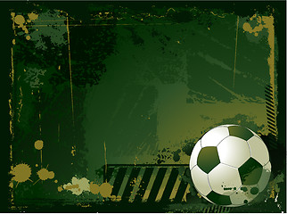Image showing Grunge soccer background
