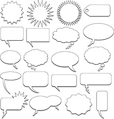 Image showing Speech bubble collection