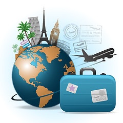 Image showing Travel background concept