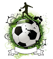 Image showing Grunge soccer design