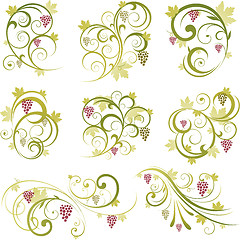 Image showing Wine design ornament