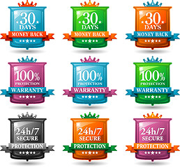 Image showing web satisfaction guarantee badges