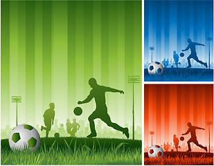 Image showing Soccer background