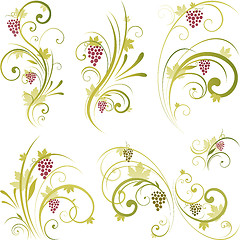 Image showing Wine design ornament