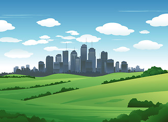 Image showing Cityscape landscape background