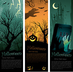 Image showing Halloweens vertical banners