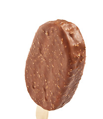 Image showing Ice cream covered with chocolate