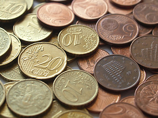 Image showing Euro coins