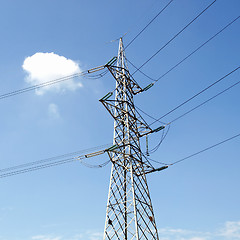 Image showing Trasmission line tower