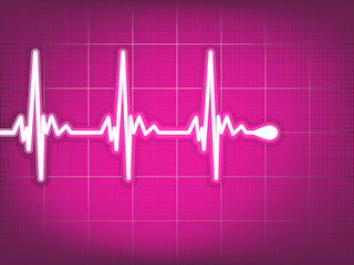 Image showing Cardiogram EKG. EPS 8