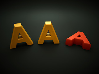 Image showing Losing AAA notation