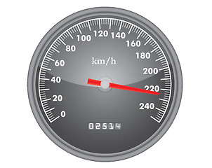 Image showing dashboard speedometer