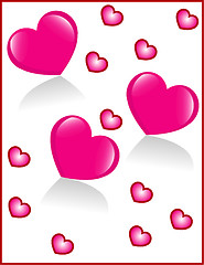 Image showing background from hearts