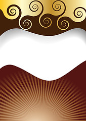 Image showing chocolate spiral background