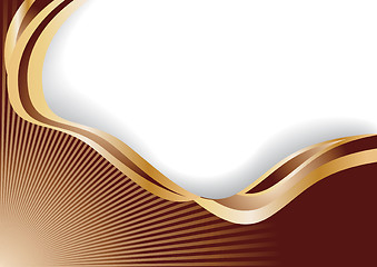 Image showing abstract chocolate wave