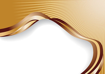 Image showing abstract chocolate wave background