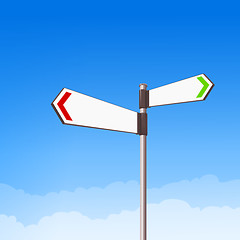 Image showing Direction Road Sign