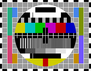 Image showing PAL TV test signal