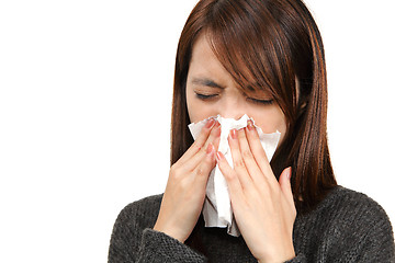 Image showing sneeze girl