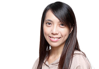 Image showing Young asian woman with smiling