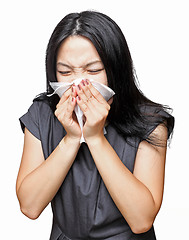 Image showing sneeze girl