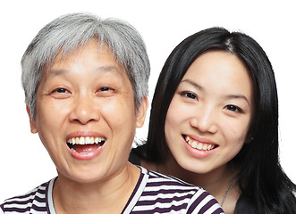 Image showing smile mother and daughter